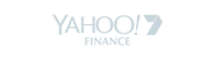 Yahoo 7 Finance logo in light blue on white background